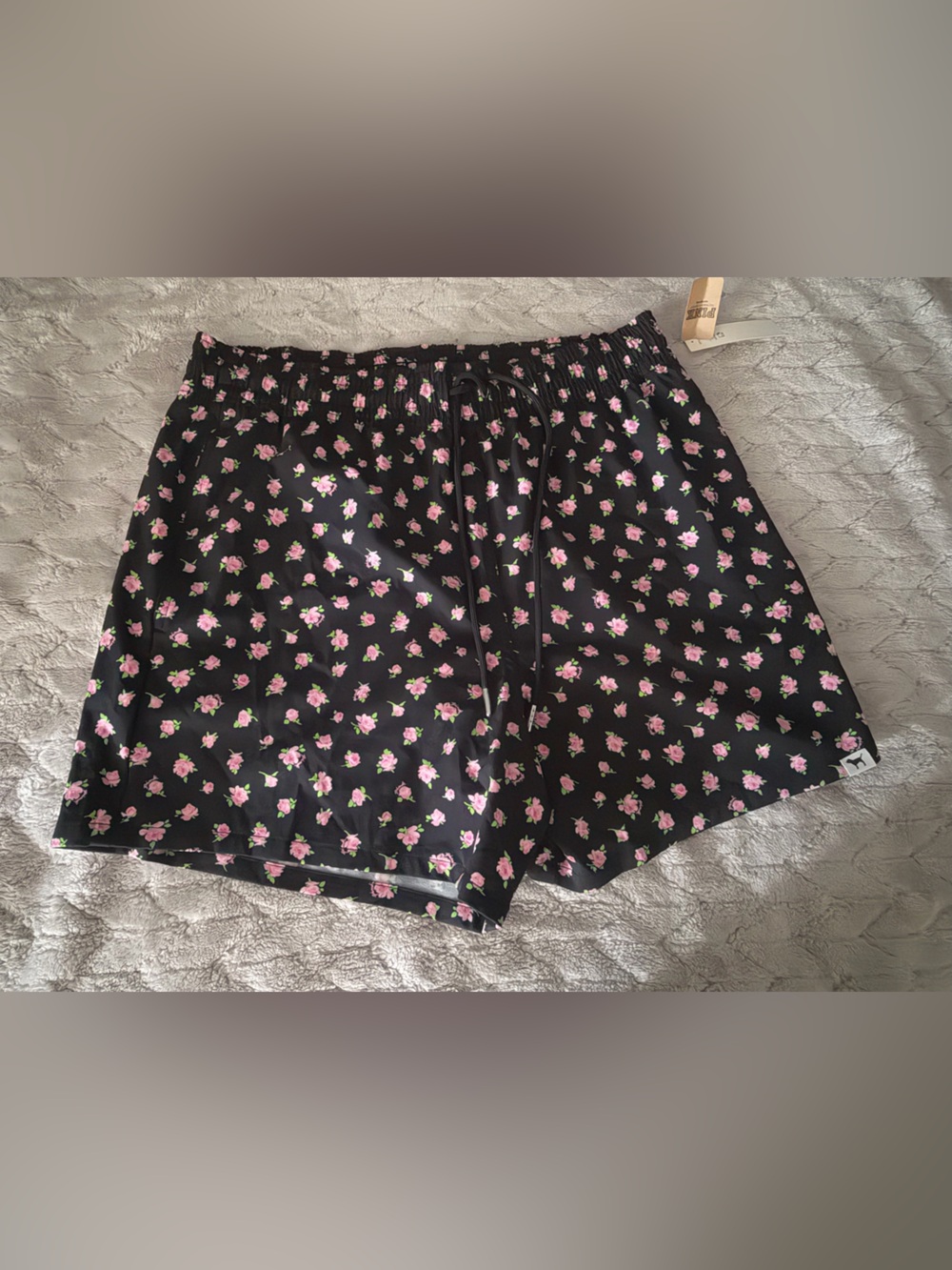 PINK Women’s Swim Shorts Rose Print